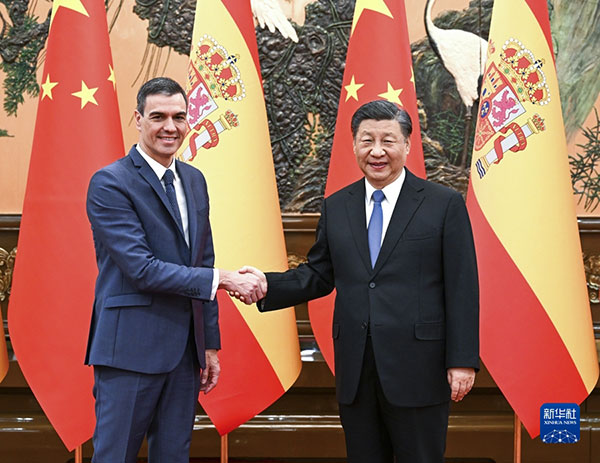 習近平會見西班牙首相桑切斯